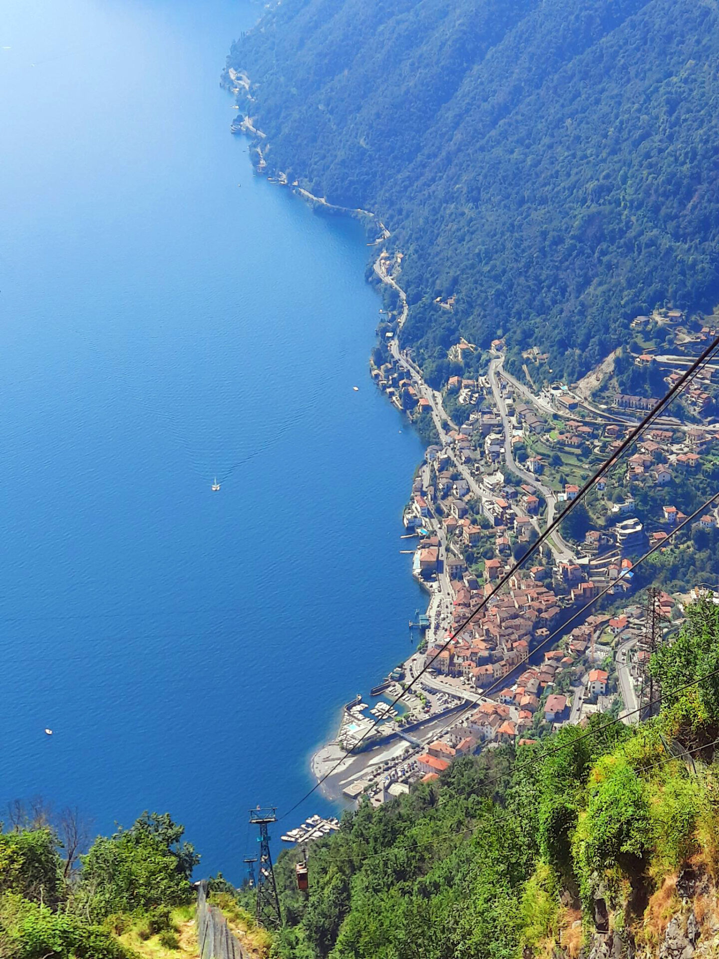 Pigra from above Lake Como
